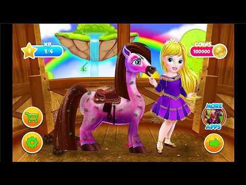 Fun Baby Pony Care - Kids Play Horse Dress Up - Pony Hair Salon - Games For Girls