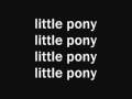 Teenager - Pony (With lyrics)