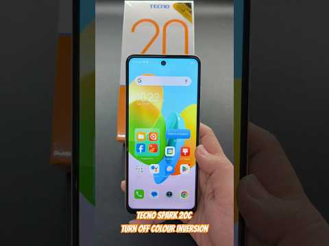 Tecno Spark 20c Turn off Colour Inversion