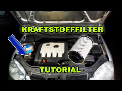 KRAFTSTOFFFILTER WECHSEL SELBER MACHEN BEIM VW GOLF 5 1,9 TDI | SCHRITT FÜR SCHRITT ANLEITUNG!