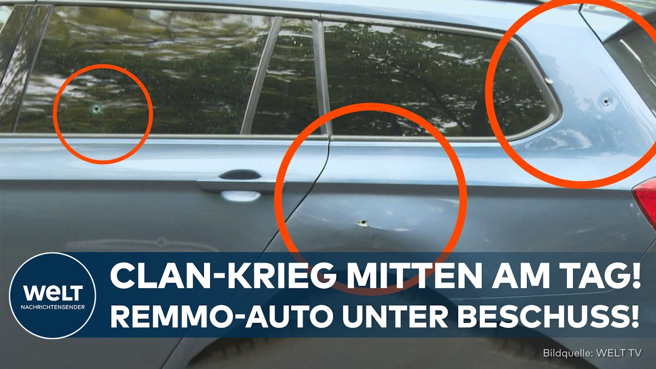 BERLIN UNTER BESCHUSS: Clan-Krieg eskaliert! Schüsse auf Remmo-Auto am helllichten Tag!