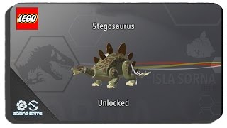 Lego Jurassic World - How to Unlock Stegosaurus Dinosaur Character Location