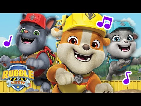 Rubble & Crew Theme Song! 🎶 w/ Motor, Wheeler, Mix & Charger | Rubble & Crew