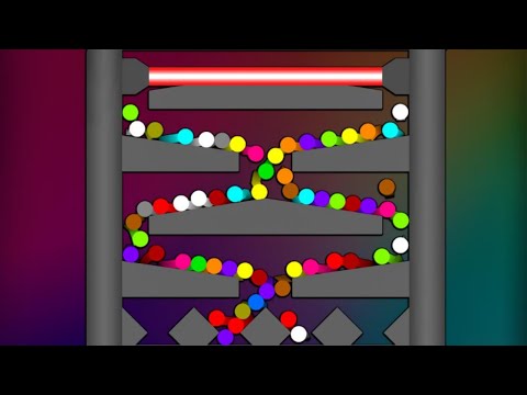 Proliferation Marble Race in Algodoo - Survival and Elimination