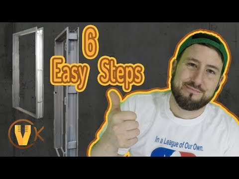 Installing a metal door frame in 6 easy steps