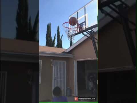 8 year old Justin Wong working hard on basketball skills