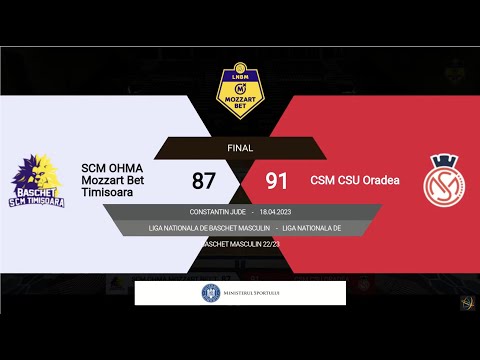 LNBM MOZZART 2022-2023: SCM OHMA Mozzart Bet Timișoara - CSM CSU Oradea (PLAY-OFF 1, Game 3)