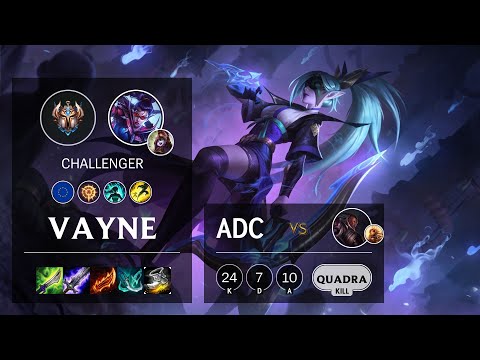 Vayne ADC vs Lucian - EUW Challenger Patch 10.15