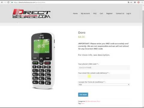 Unlock your smartphone DORO all models
