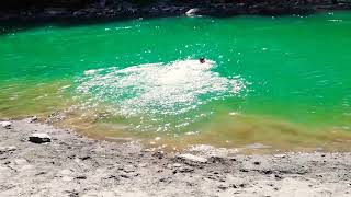 preview picture of video '#Toubut #River #neelam #swimmingtime #onthe way to #Toubut'