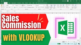 How to calculate commission use VLOOKUP in Excel
