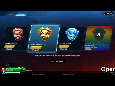 Opening My First All Stars Cup Season 10 Rocket League