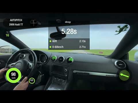 Audi TTS 2.0TFSI AT 4WD 2009 STOCK. 0-100 acceleration.