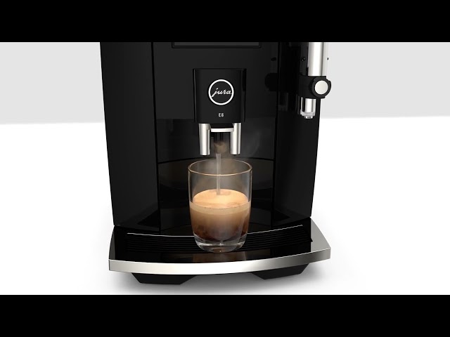 Jura E8 Bean-to-Cup Coffee Machine 15842- Piano Black 