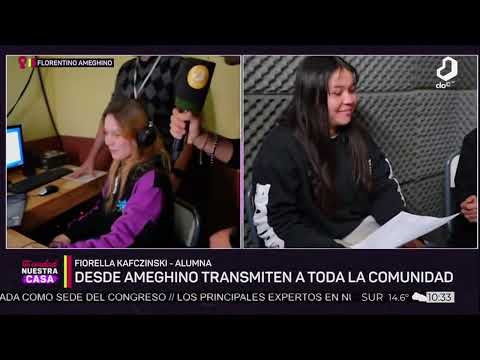 #TuCiudadNuestraCasa: Alumnos ponen en marcha su radio escolar en Florentino Ameghino