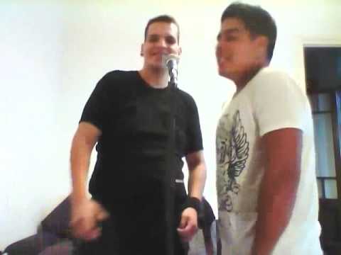 colgado en tus huevos