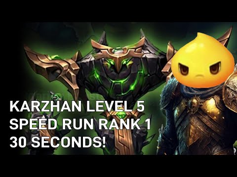 @GenesisPrime Karzhan Level 5 Rank 1 30 Seconds!