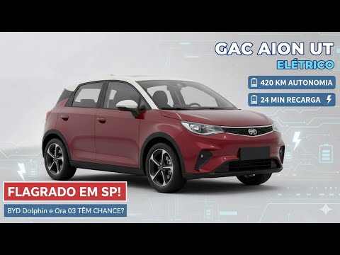 GAC Aion UT é flagrado no Brasil — novo hatch elétrico chega para brigar com BYD Dolphin!
