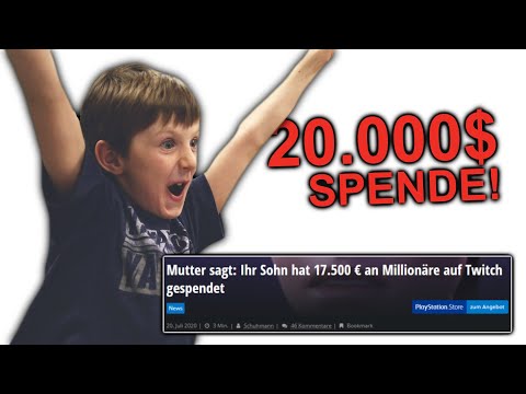 Kind spendet 17.500€ an Streamer und ist Pleite.