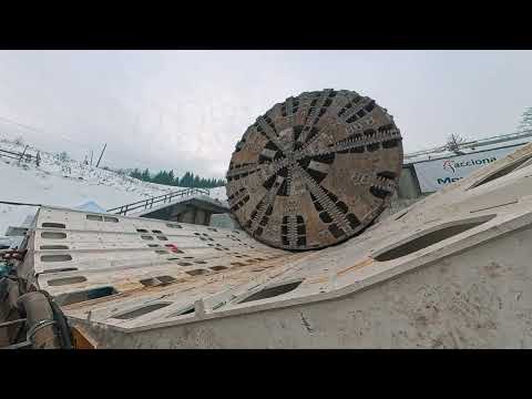 S19 Rzeszów Południe - Babica, obrót maszyny TBM Karpatka