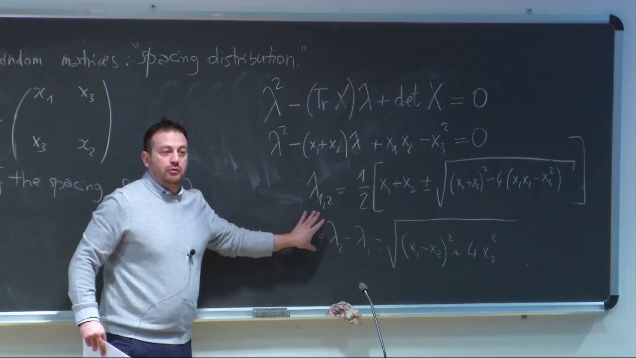Random Matrices: Theory and Practice - Lecture 1