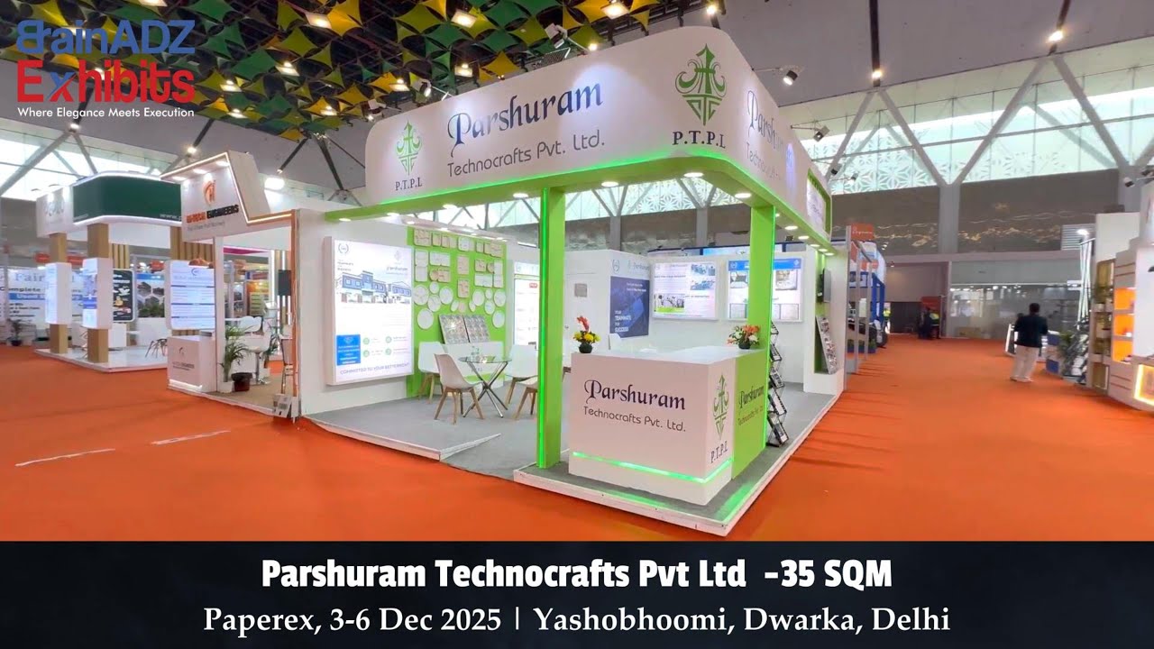 Parshuram Technocrafts Pvt Ltd at Paperex 2025 – Designed & Built by BrainADZ Exhibits