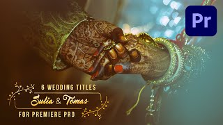 FREE Animated Wedding Title Preset for Premiere Pro | Motion Graphic Template