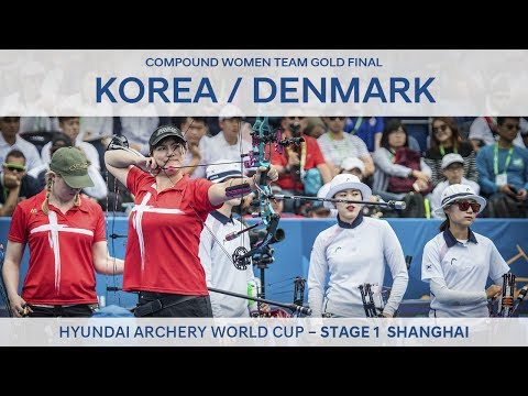 Korea gegen Dänemark – Compound-Team-Goldfinale der Damen | Shanghai 2017