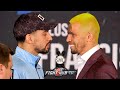 WHY SO SERIOUS? IVAN REDKACH GIVES DANNY GARCIA JOKER SMILE DURING FACE OFF AT FINAL PRESSER