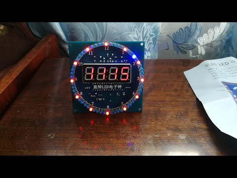 Кит набор LED Часы с алиэкспресс c подсветкой и термометром на STC15W408AS и DS1302