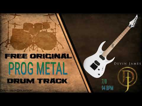 Prog Metal Styled Free Original Drum Track - 94 BPM (FREE DOWNLOAD)