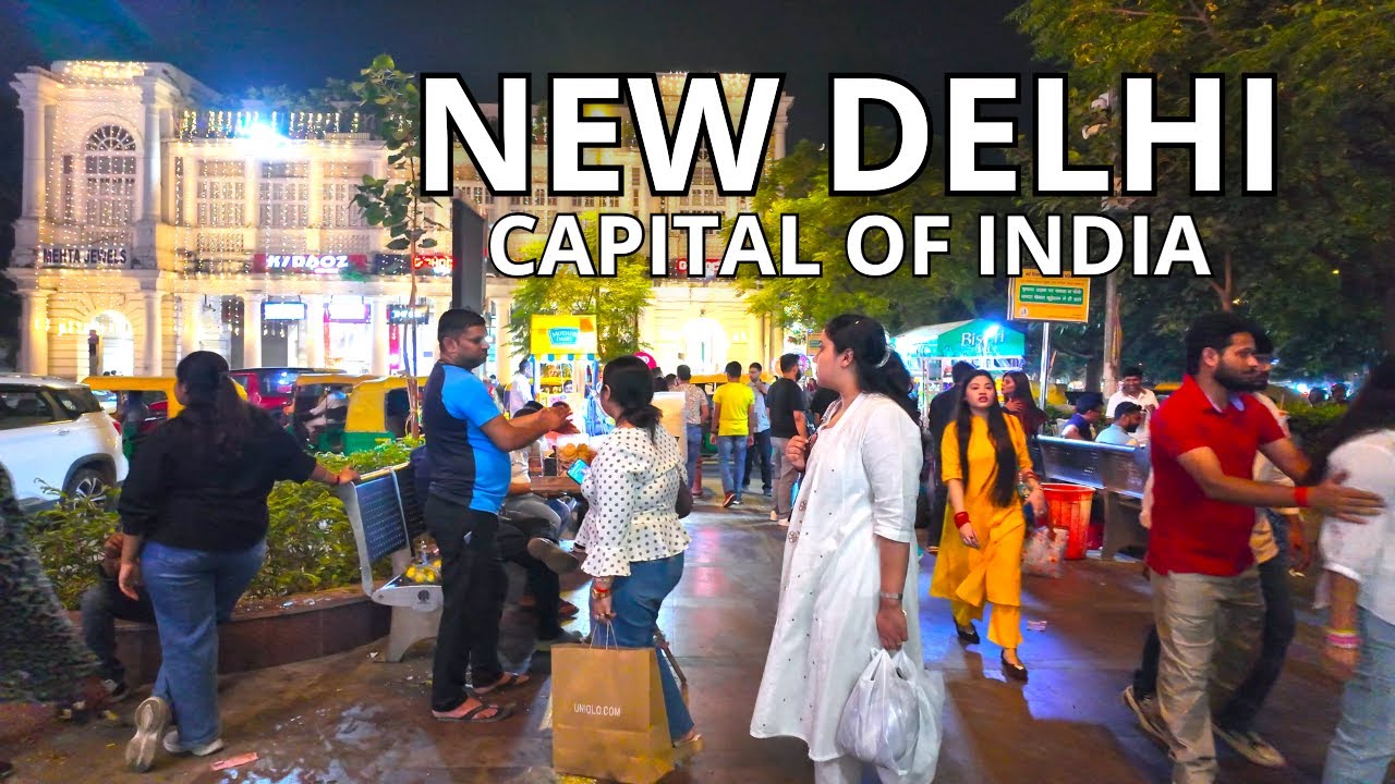 Immersive street-level walking tour through New Delhi (Other 4), India, showcasing authentic urban landscapes, local architecture, and the vibrant atmosphere of the city's neighborhoods