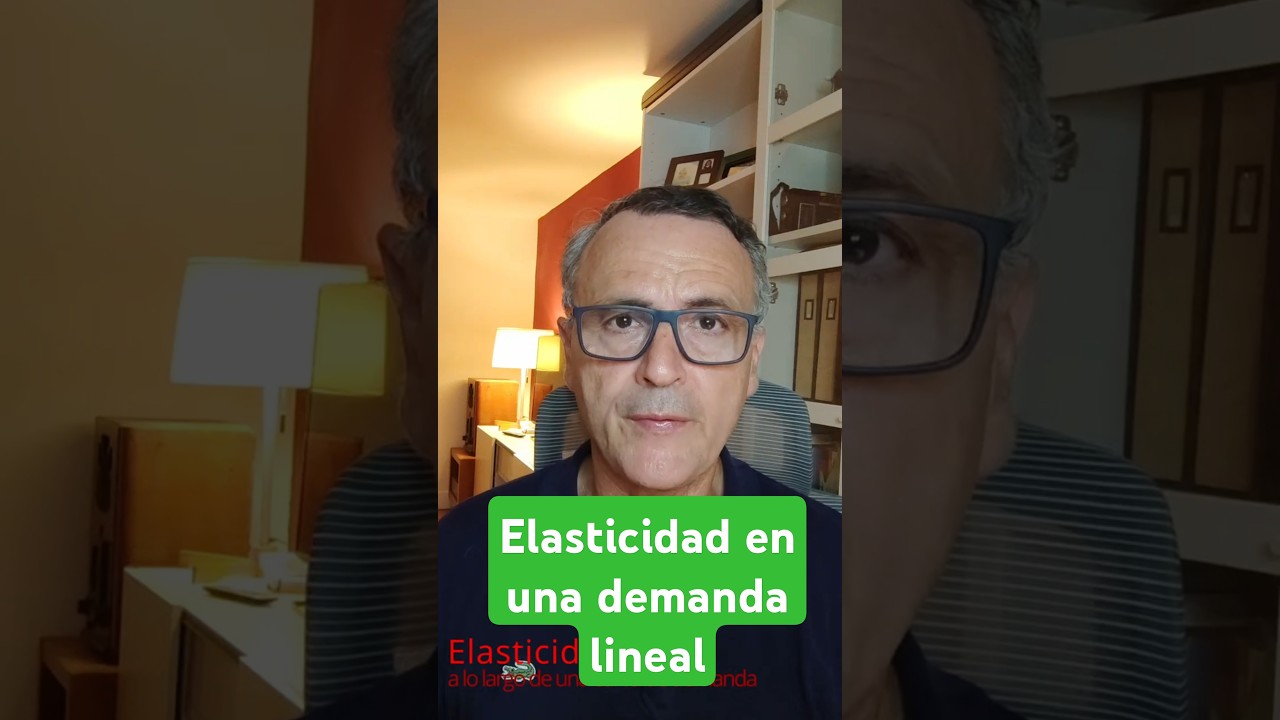 Miniatura de Elasticidad a lo largo de una demanda lineal
