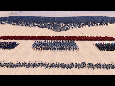 35,000 HEAVY KNIGHTS Vs 300 SPARTANS,350 HEROS ULTIMATE EPIC BATTLE SIMULATOR UEBS