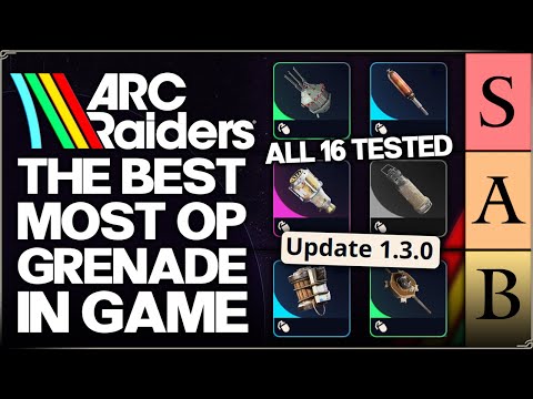 Arc Raiders - This Grenade is Actually OP - ALL 16 Grenades Ranked Tier List - Best PvE & PvP Guide!