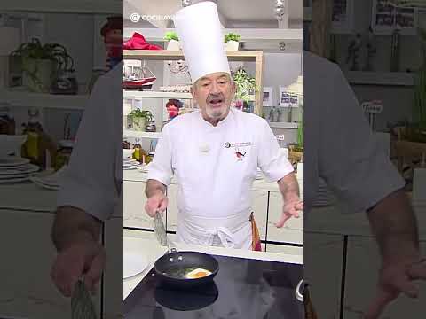 The perfect fried egg with Karlos Arguiñano @CocinaAbiertatv