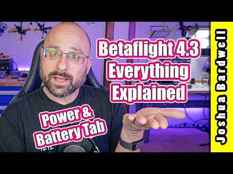 Betaflight 4.3 Power and Battery Tab | COMPLETE WALKTHROUGH PART 7
