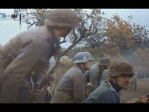 Rare Intense Footage of SS Adolf Hitler Division | German WW2