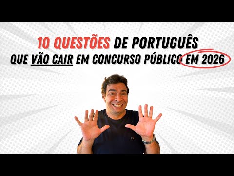 É isso que vai cair de PORTUGUÊS em 2026 nas provas de concurso!