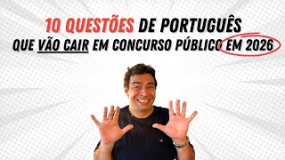 É isso que vai cair de PORTUGUÊS em 2026 nas provas de concurso!