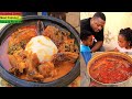 How To Make Tasty Ghana 🇬🇭 Palm Nut Soup | Assorted Dried Meat Soup | Delicious Abenkwan | Very Easy