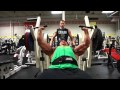 NPC Men's Heavyweight Dorian Haywood's workout video 3 Weeks out from Nationals