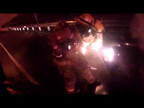 WFD Helmet Cam Rt 22 @ Rt 145 Vehicle Fire - 8.18.14
