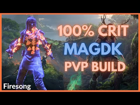 ESO PvP - 100% Crit MagDK Build Tutorial [Firesong Chapter]