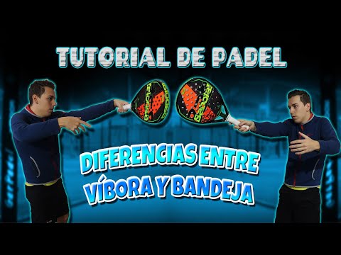 TUTORIAL DE PADEL | #9 DIFERENCIAS ENTRE VÍBORA Y BANDEJA 🐍✔️