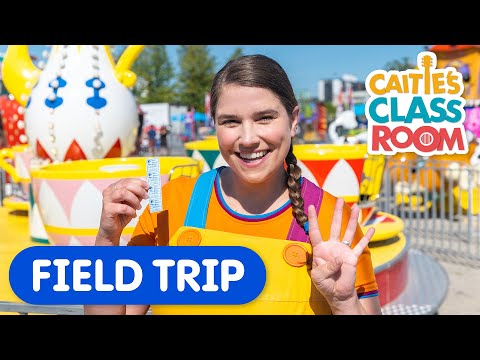 Let's Go To The Fair! | Caitie's Classroom Field Trip | Amusement Park Rides & Counting Fun for Kids