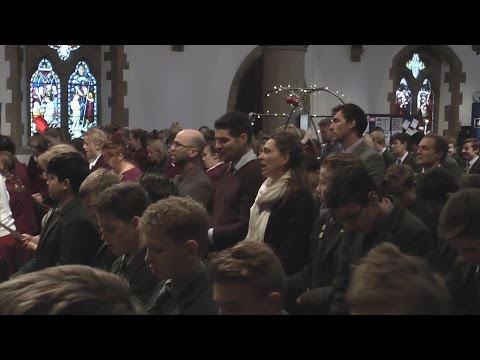 Claires Court Carol Service 2015; Montage
