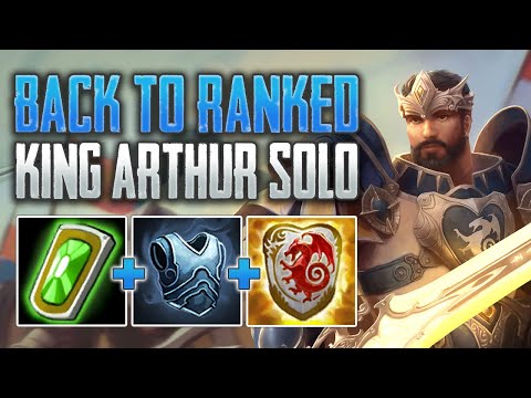 BACK TO RANKED! King Arthur Solo (SMITE Ranked Conquest)