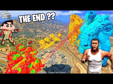 CAN FRANKLIN & KURKURE GOD FIGHT WITH STAR GOD & WATER TITAN IN GTA5
