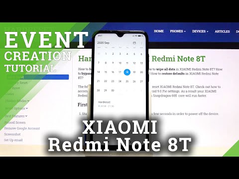 How to Add Event to Calendar in XIAOMI Redmi Note 8T – Set Reminder